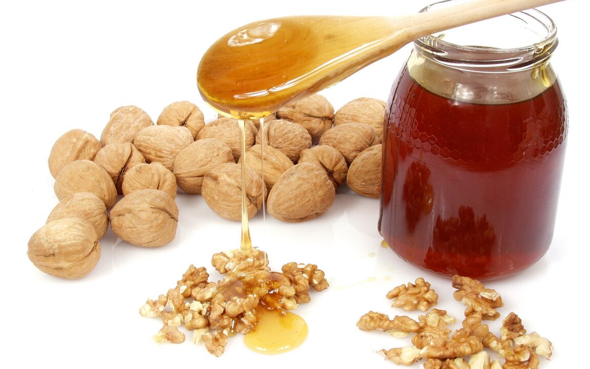 Walnut with honey for potency