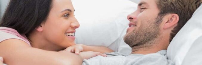 Sexually active man with woman